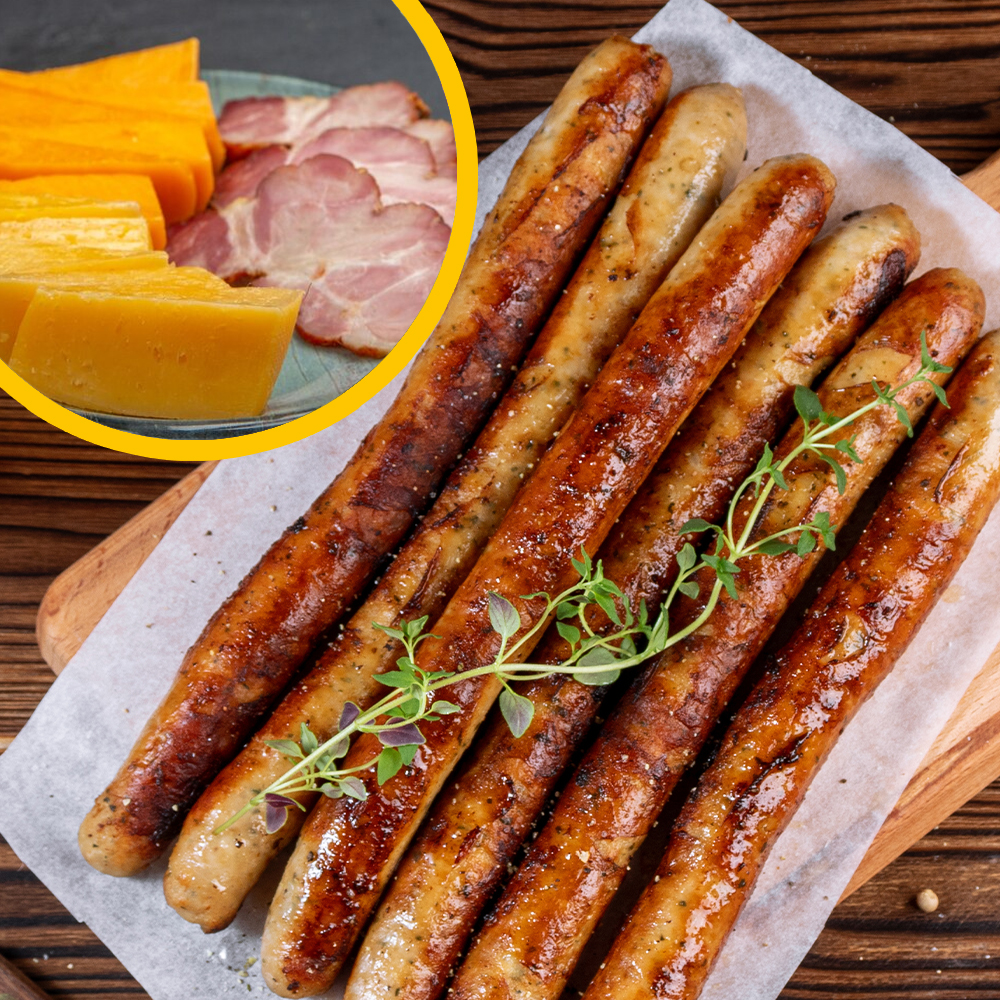Bratwurst-Special "Käse-Bacon-Griller"