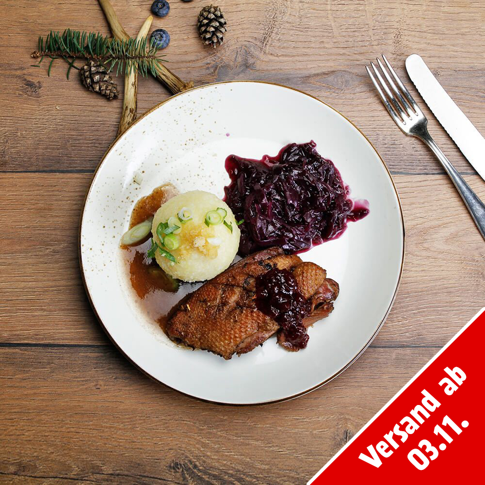 Gänsebrust mit feiner Sauce